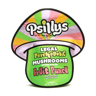 PSILLYS MUSHROOM GUMMIES 150MG/BAG BOX OF 10 POUCHES